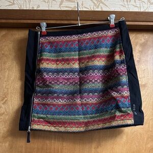 Vibrant Striped Mini Skirt